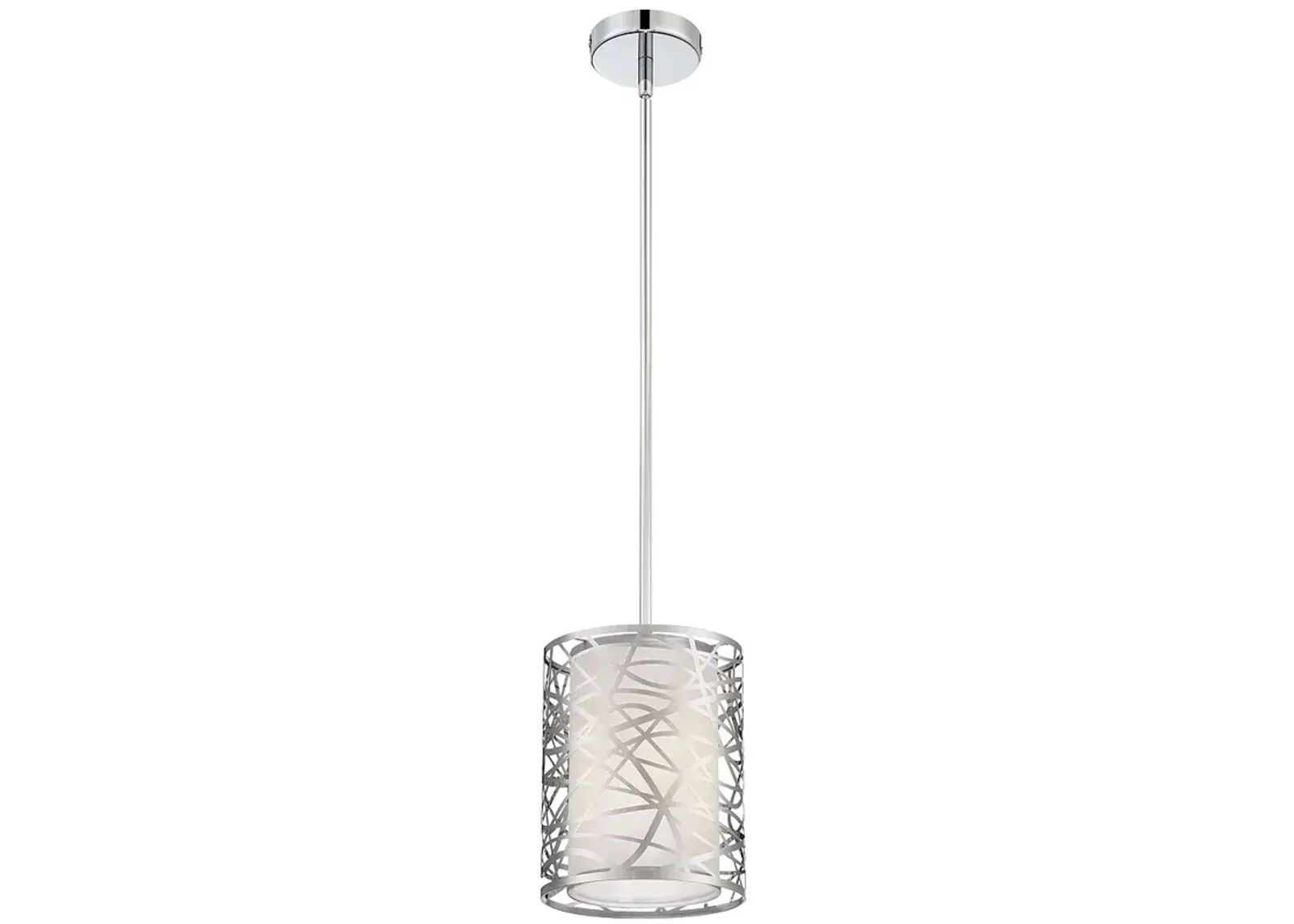 Abode 8-in W Chrome Mini Pendant