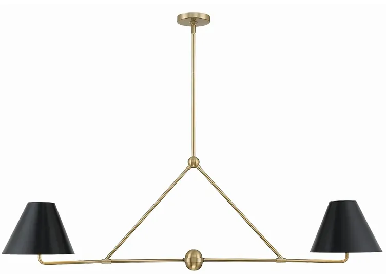 Xavier 4 Light Vibrant Gold Chandelier