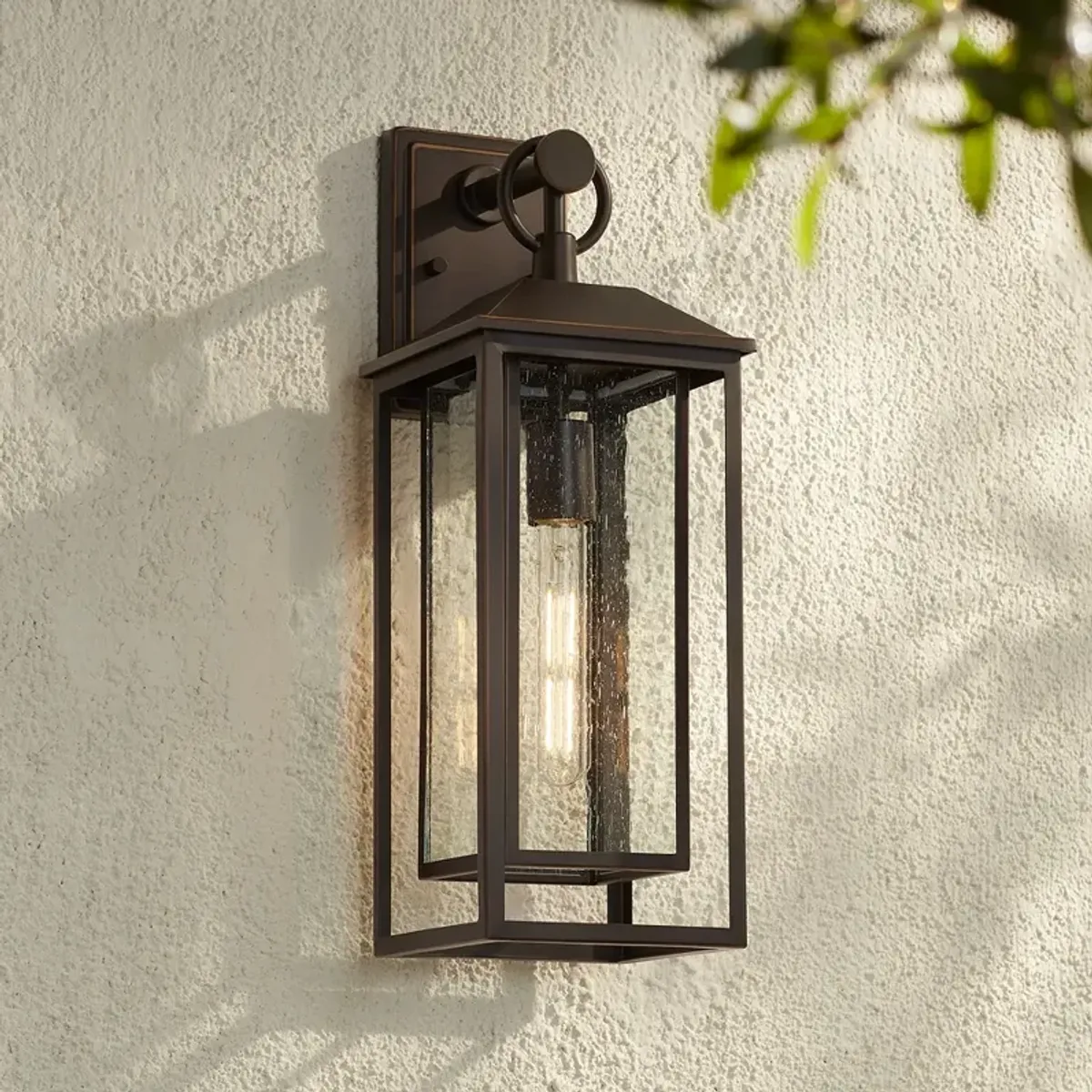 Califa 20" High Bronze Outdoor Wall Light