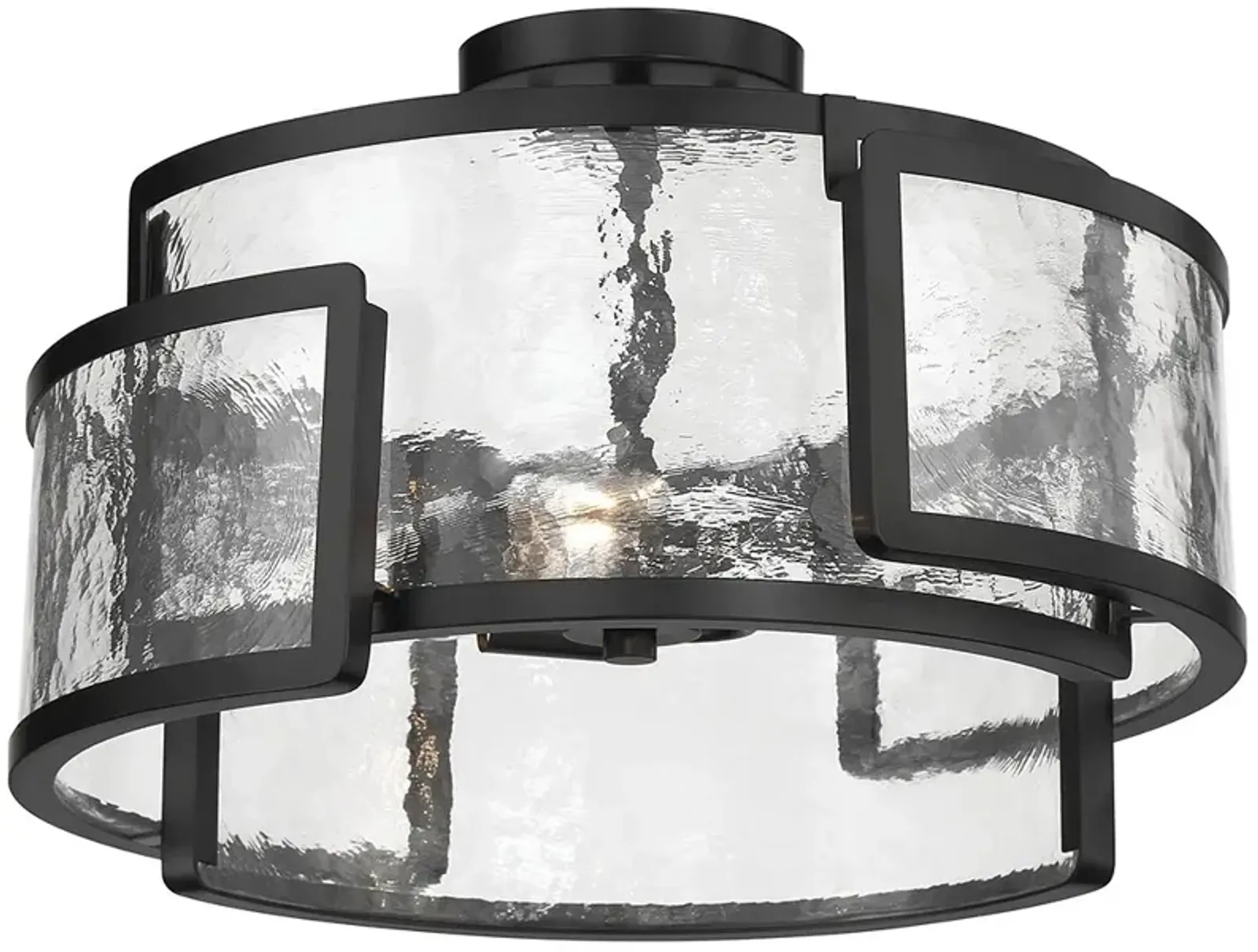 Minka Lavery Bella Collina 3-Light Black Semi-Flush