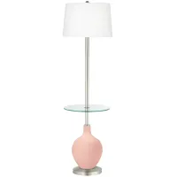 Rose Pink Ovo Tray Table Floor Lamp