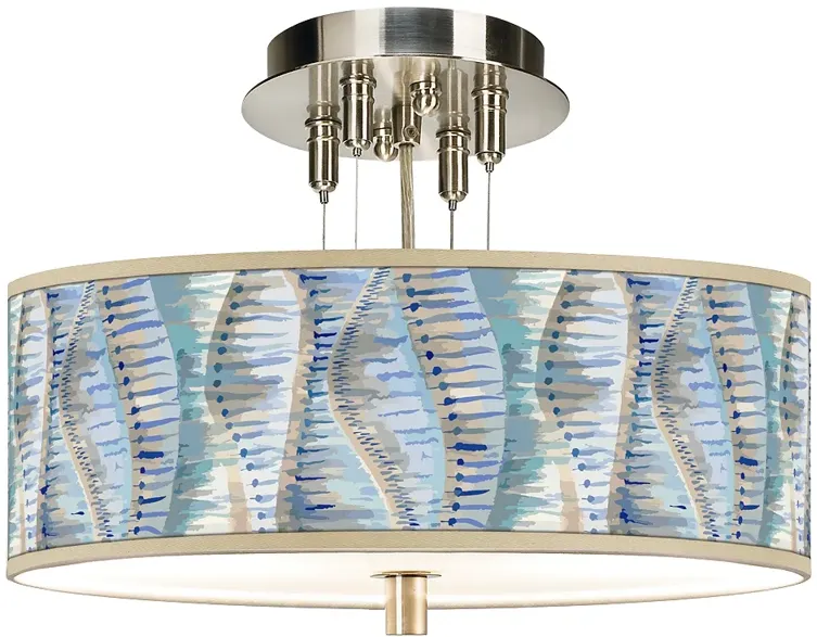 Siren Giclee 14" Wide Ceiling Light