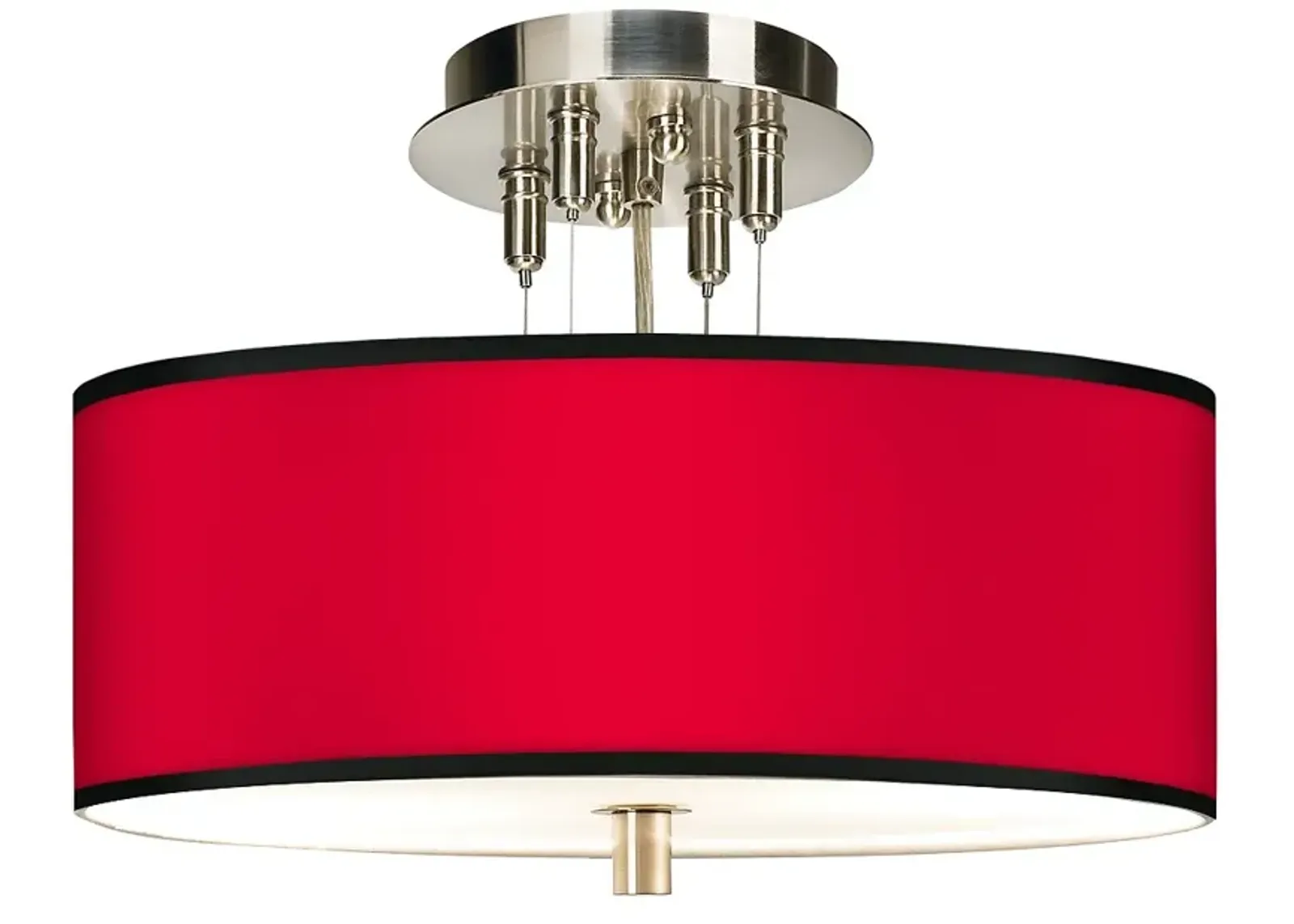 All Red Giclee 14" Wide Ceiling Light