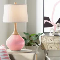 Color Plus Wexler 31" White Shade Haute Pink Table Lamp