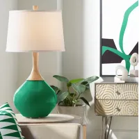 Color Plus Wexler 31" White Shade Greens Color Modern Table Lamp