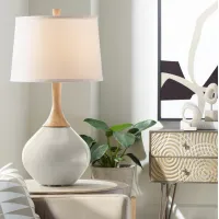 Color Plus Wexler 31" White Shade Requisite Gray Modern Table Lamp