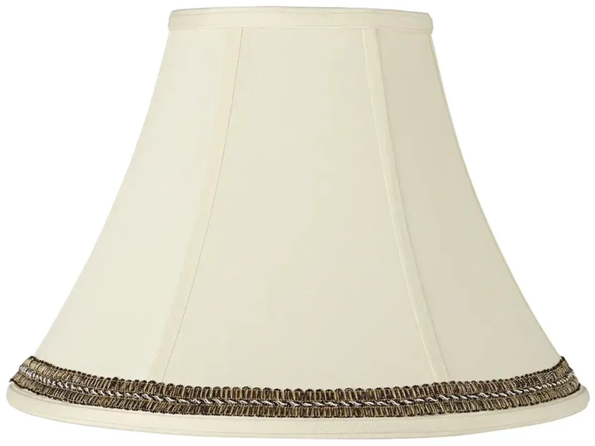Springcrest Creme Shade with Black and Gold Trim 7x16x12 (Spider)