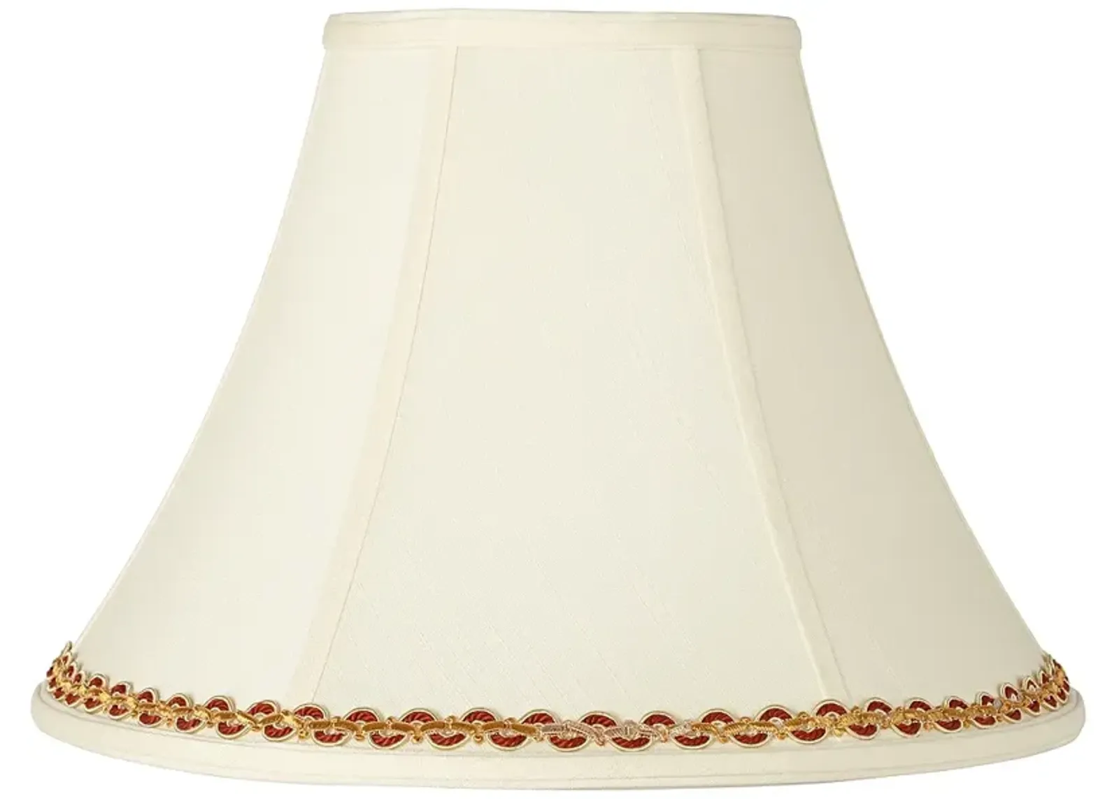 Creme Shade with Gold and Rust Trim 7x16x12 (Spider)