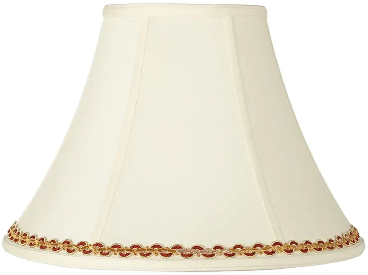 Creme Shade with Gold and Rust Trim 7x16x12 (Spider)