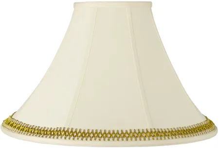 Bell Shade with Gold Satin Weave Trim 7x20x13.75 (Spider)