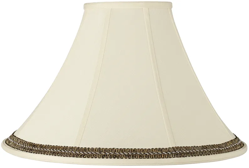 Bell Shade with Black and Gold Trim 7x20x13.75 (Spider)