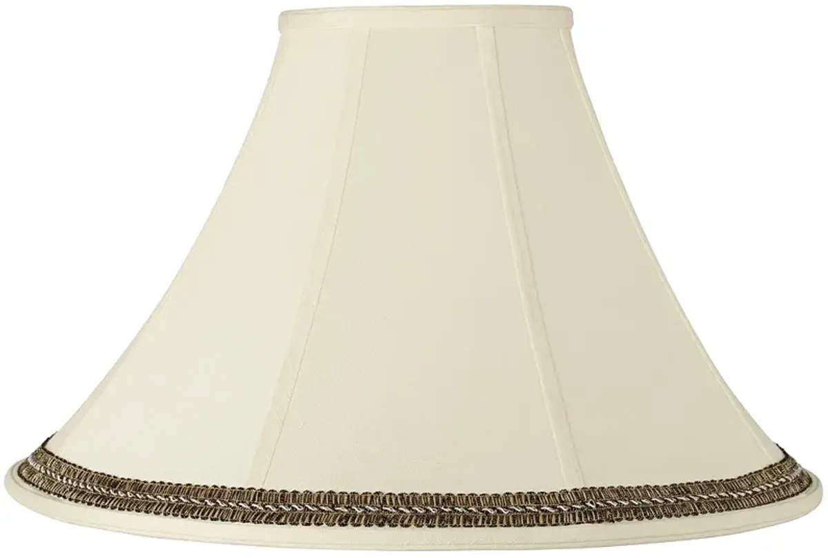 Springcrest Bell Shade with Black and Gold Trim 7x20x13.75 (Spider)