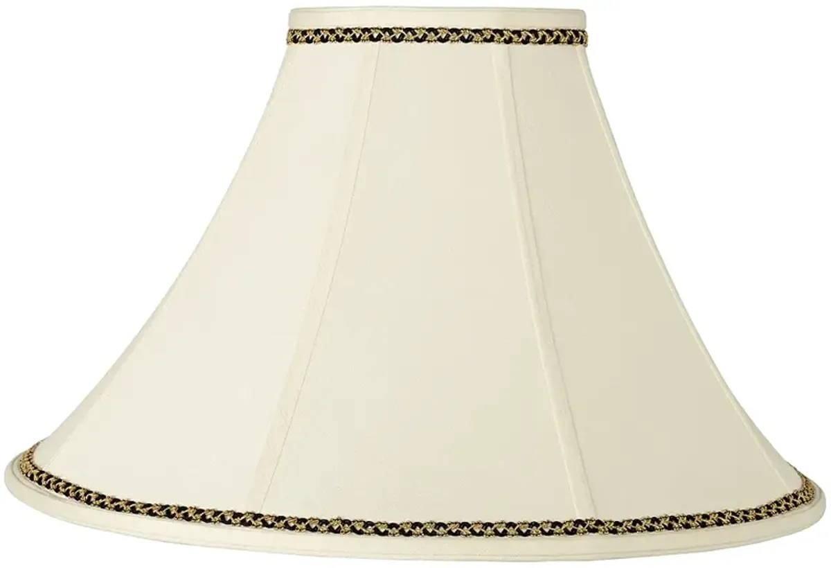 Bell Shade with Gold and Black Trim 7x20x13.75 (Spider)