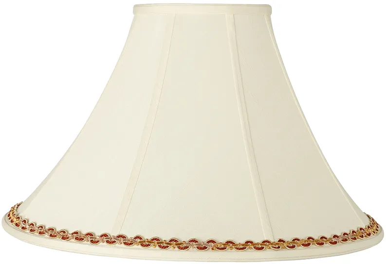 Bell Shade with Gold and Rust Trim 7x20x13.75 (Spider)
