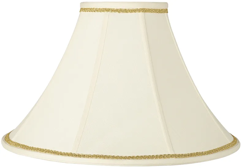 Bell Shade with Gold Scroll Trim 7x20x13.75 (Spider)