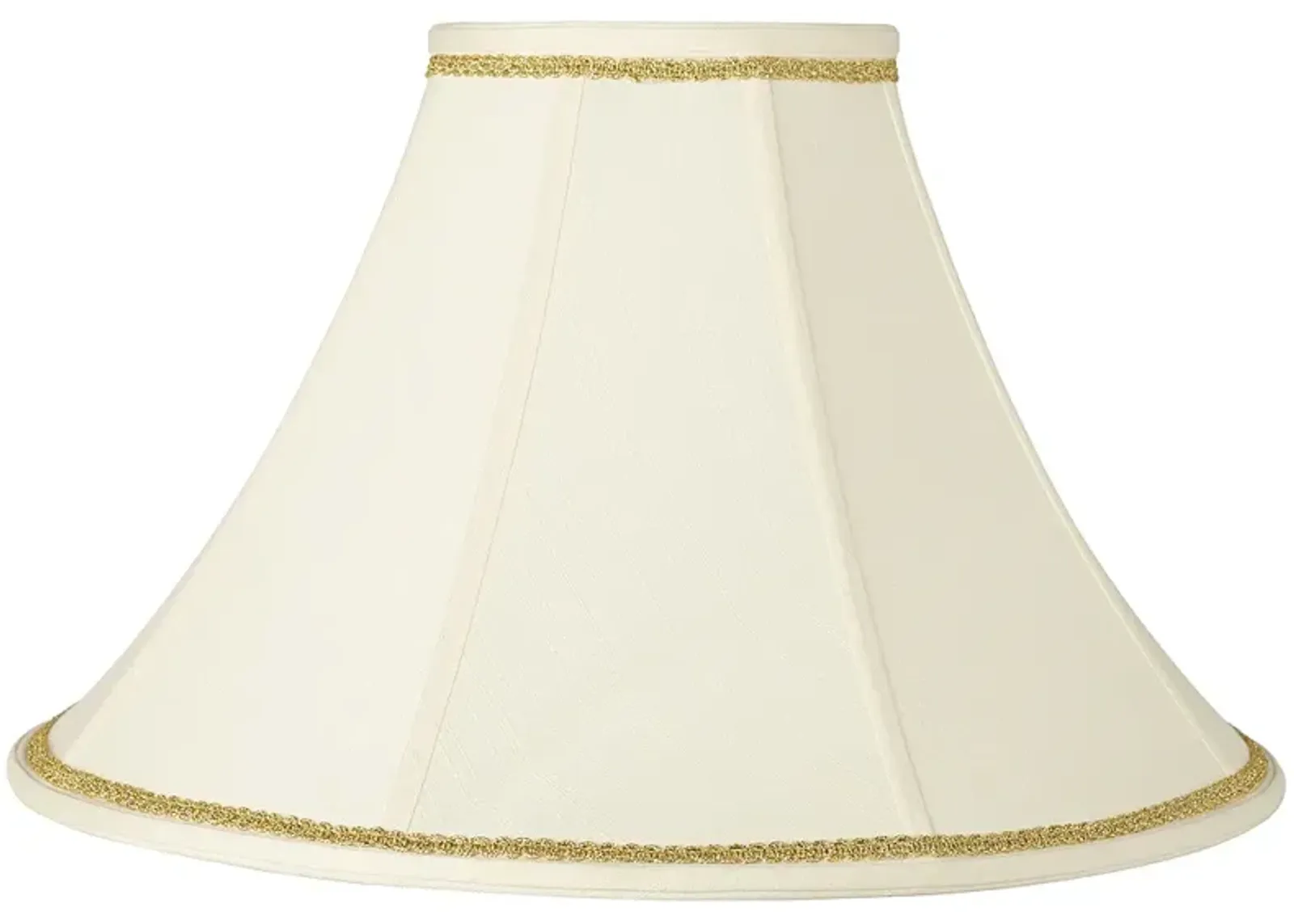 Bell Shade with Gold Scroll Trim 7x20x13.75 (Spider)