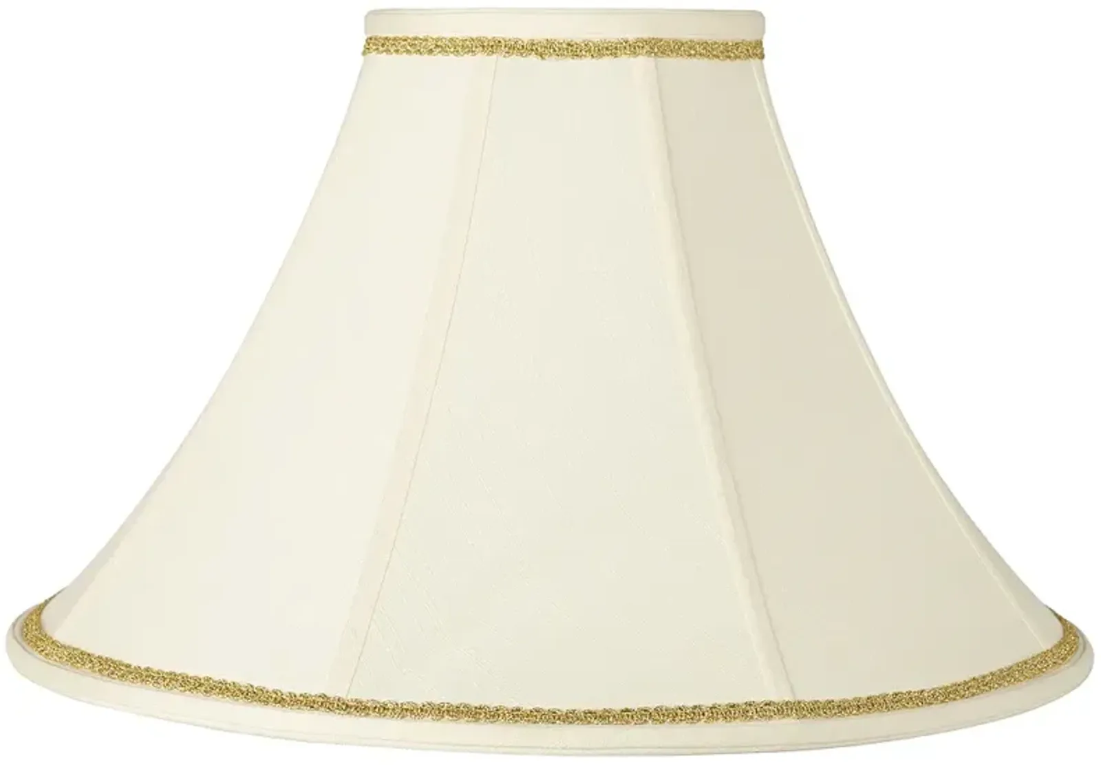 Bell Shade with Gold Scroll Trim 7x20x13.75 (Spider)