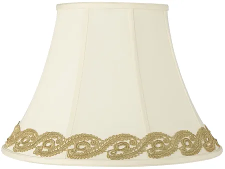 Imperial Shade with Gold Vine Lace Trim 9x18x13 (Spider)