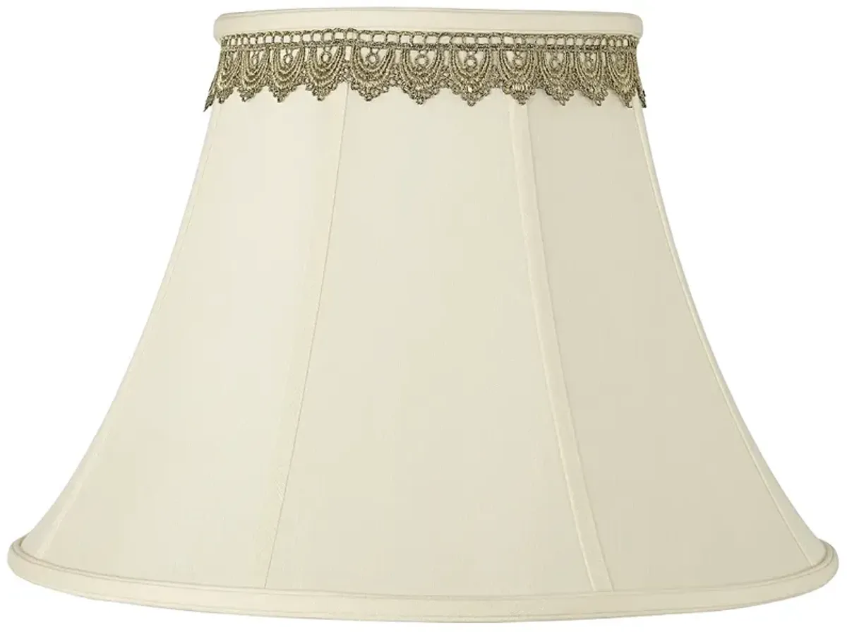 Springcrest Shade with Gold Lace Trim 9x18x13 (Spider)