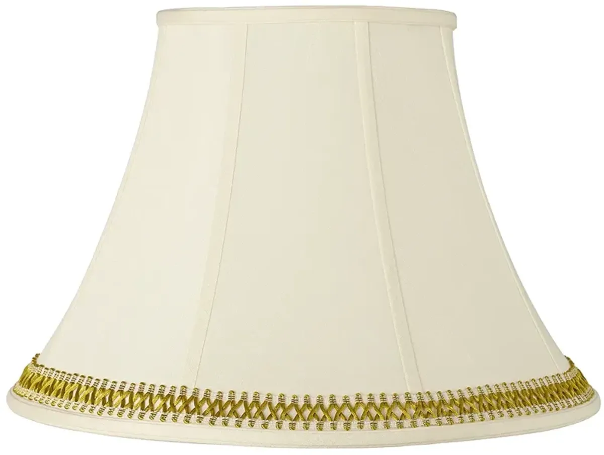 Imperial Shade with Gold Satin Weave Trim 9x18x13 (Spider)