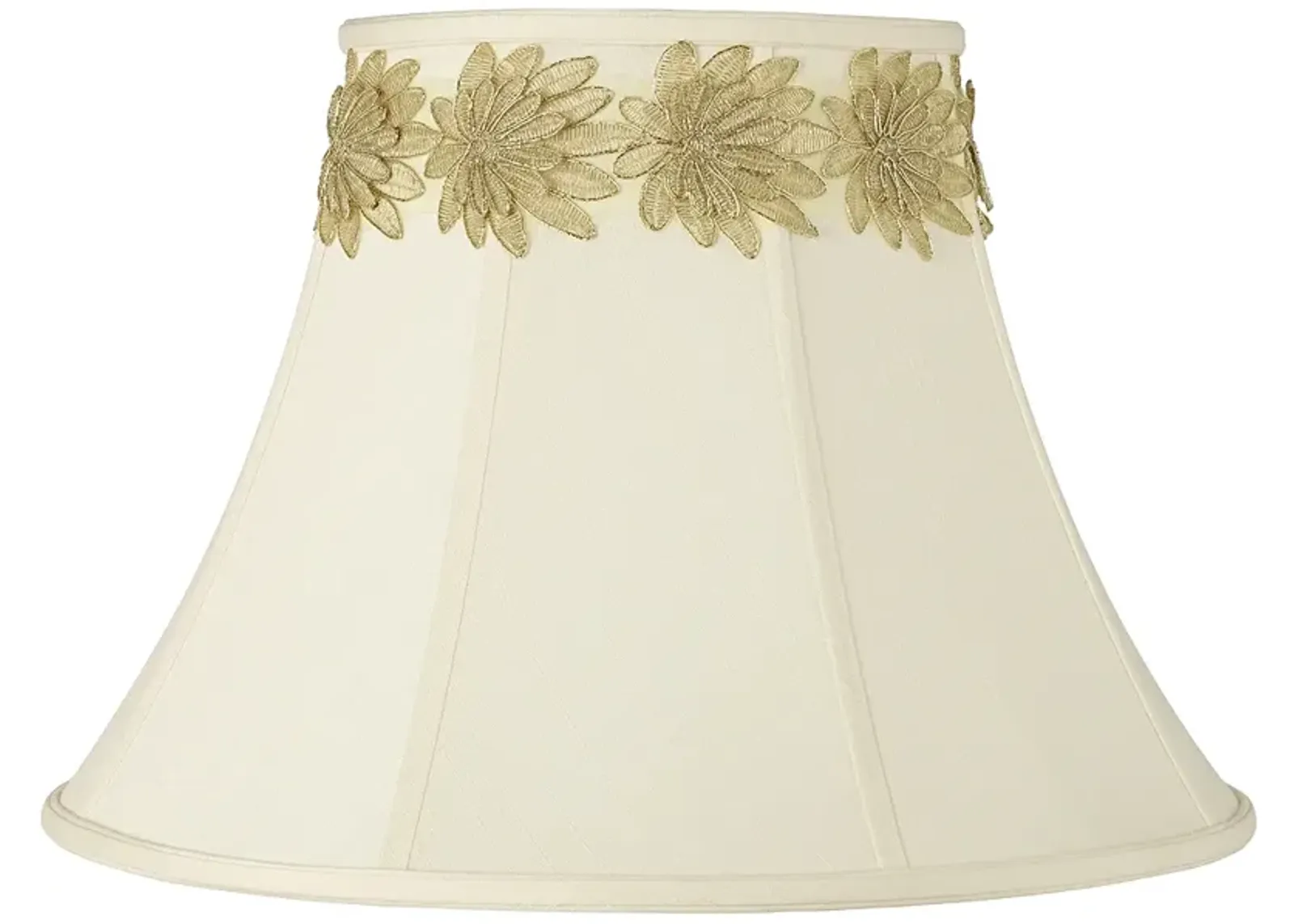 Imperial Shade with Gold Flower Trim 9x18x13 (Spider)