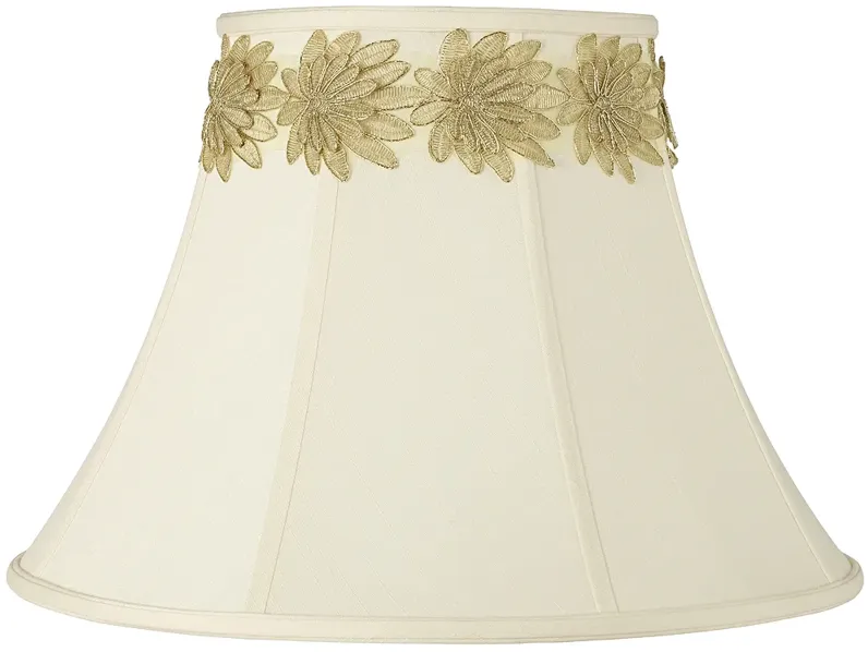 Imperial Shade with Gold Flower Trim 9x18x13 (Spider)