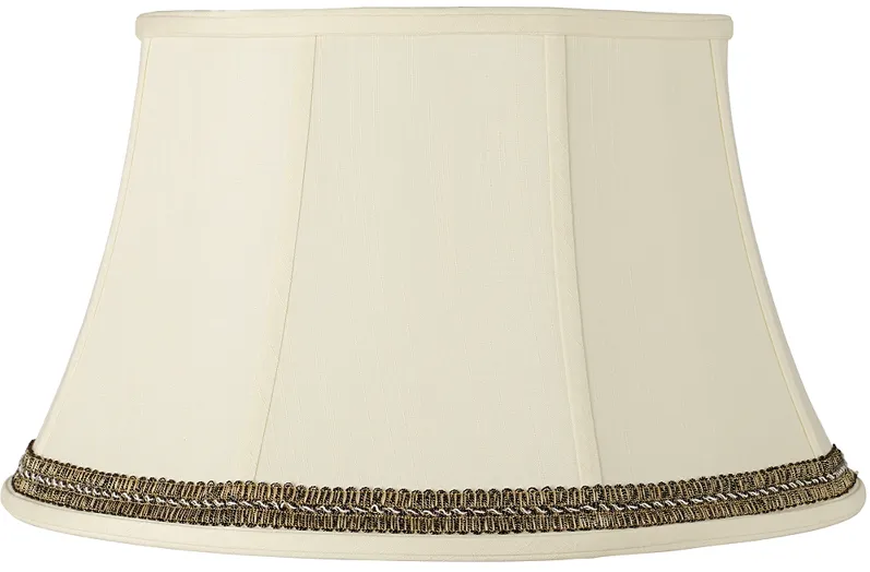 Creme Shade with Black and Gold Trim 13x19x11 (Spider)