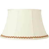 Creme Shade with Gold and Rust Trim 13x19x11 (Spider)