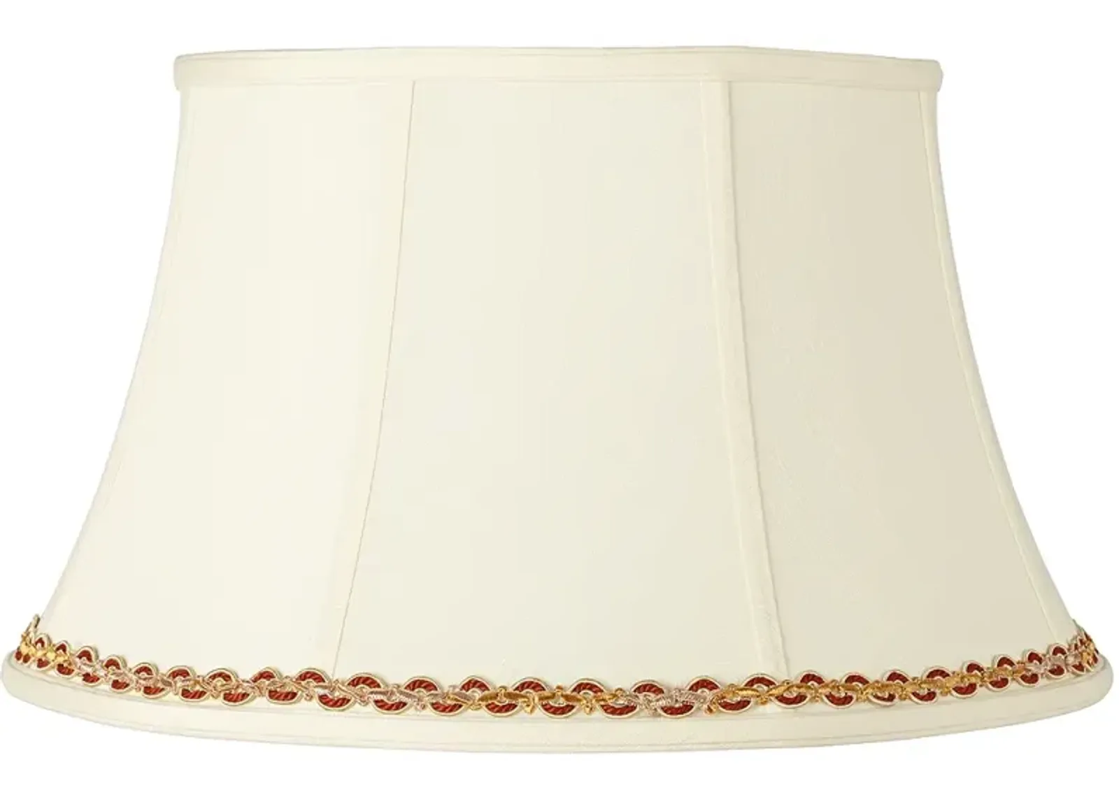 Creme Shade with Gold and Rust Trim 13x19x11 (Spider)