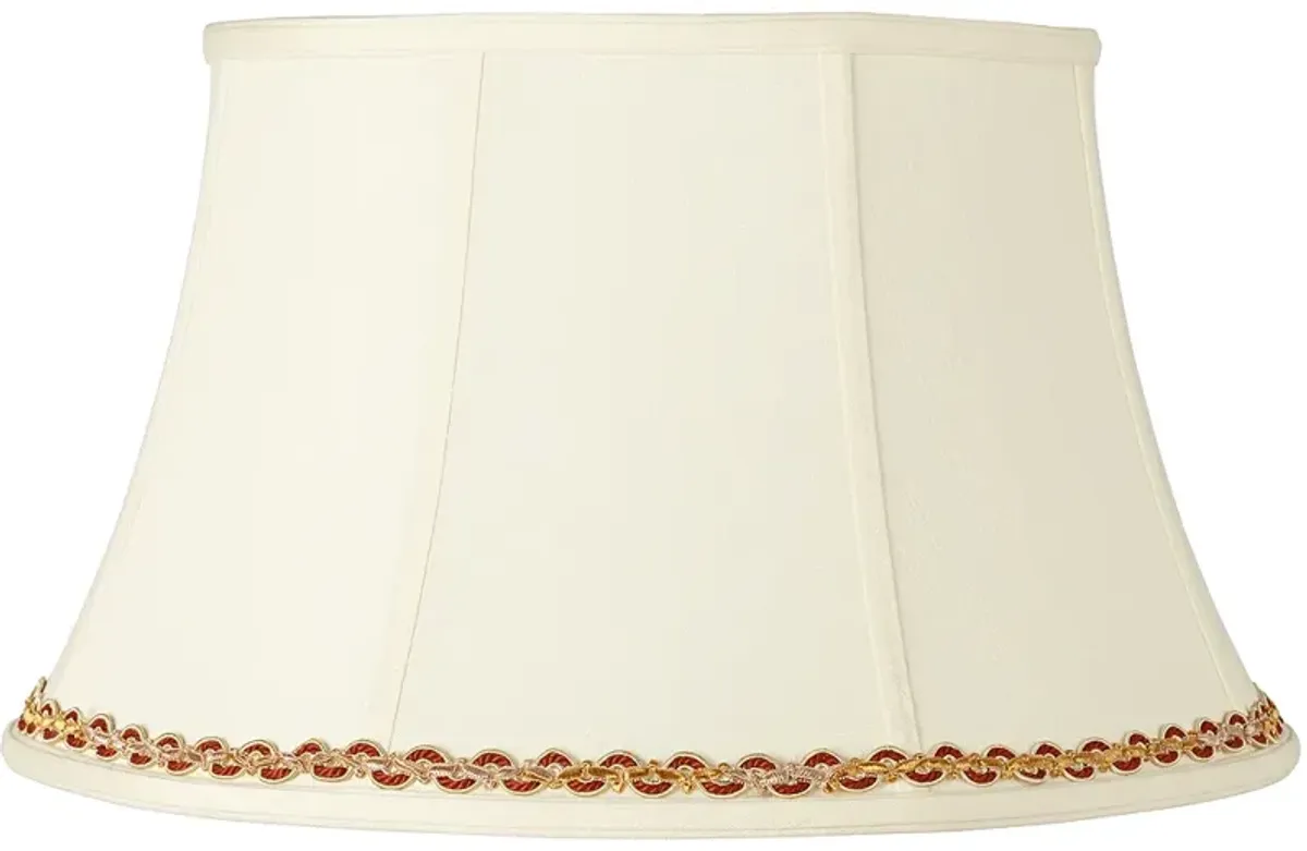 Creme Shade with Gold and Rust Trim 13x19x11 (Spider)