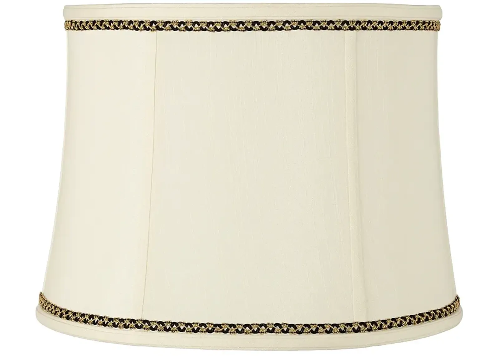 Drum Shade with Gold and Black Trim 14x16x12 (Spider)