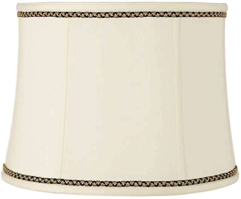 Drum Shade with Gold and Black Trim 14x16x12 (Spider)