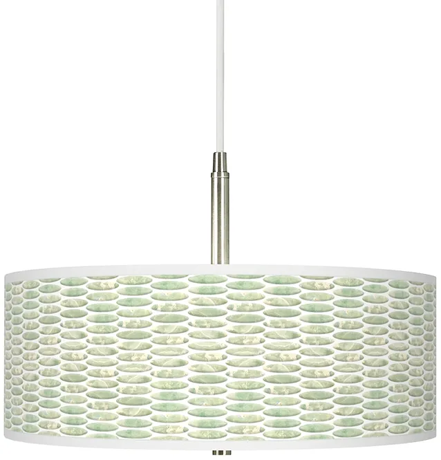 Oval Tempo Giclee Pendant Chandelier