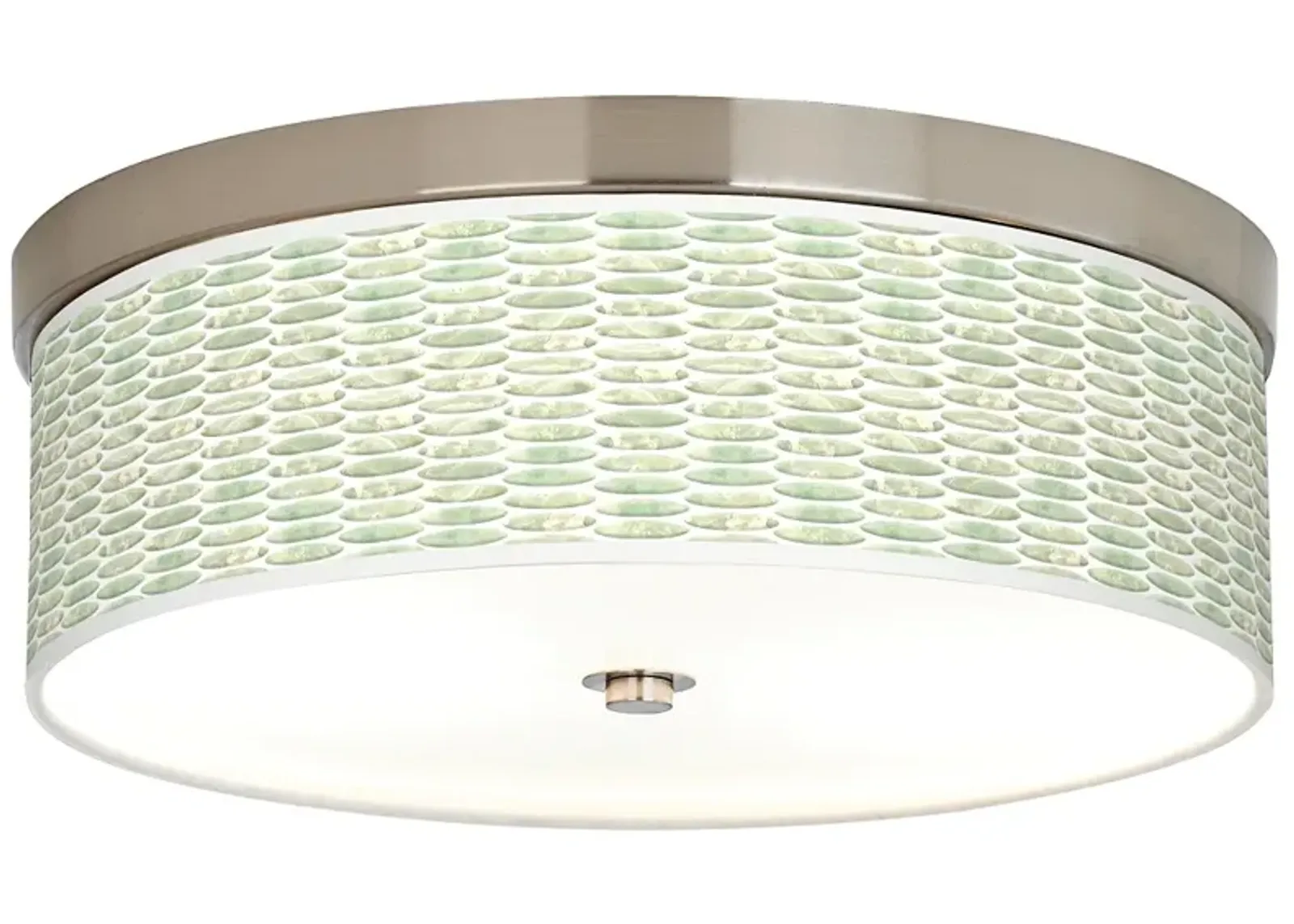 Giclee Gallery 14" Wide Oval Tempo Shade Ceiling Light