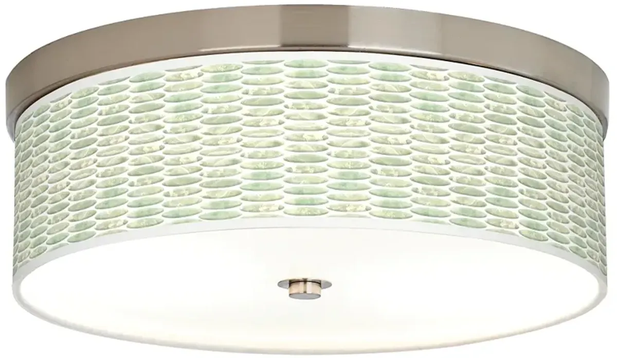 Giclee Gallery 14" Wide Oval Tempo Shade Ceiling Light