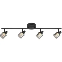 LED 31" Wide Black 4-Light Track Light Kit for Ceiling or Wall