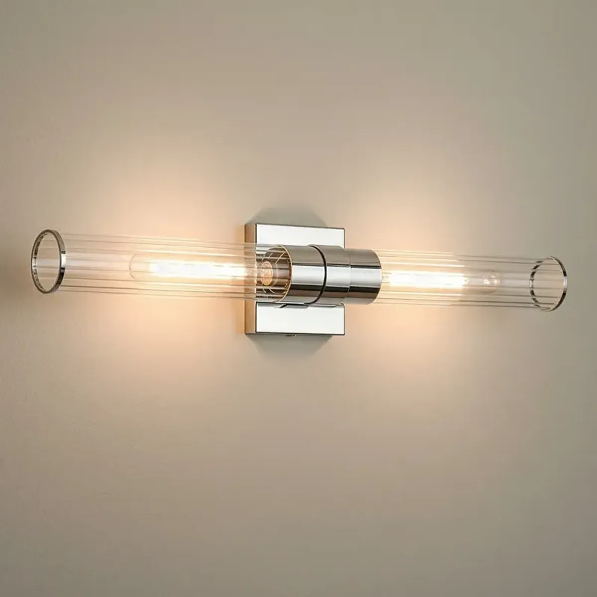 Possini Euro Isabella 24 1/4" Wide Polished Nickel 2-Light Bath Light