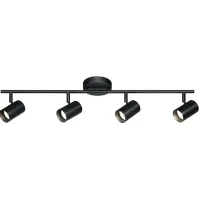 LED 30" Wide Black 4-Light Track Light Kit for Ceiling or Wall