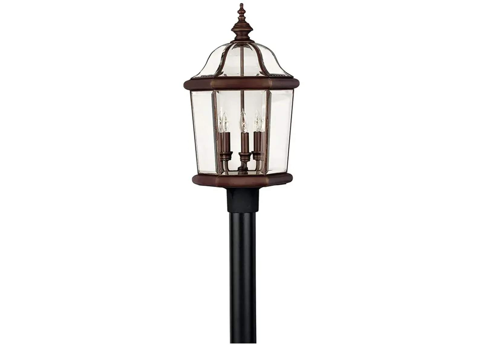 Outdoor Augusta-Large Post Top Or Pier Mount Lantern-Copper Bronze