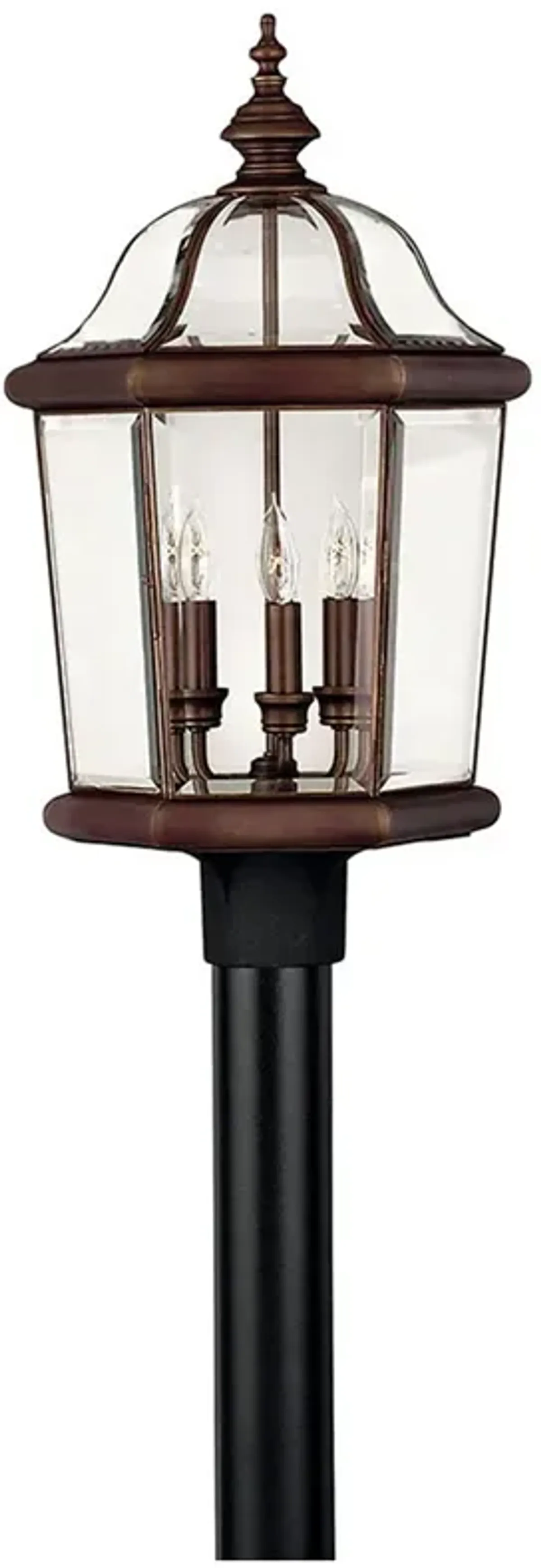 Outdoor Augusta-Large Post Top Or Pier Mount Lantern-Copper Bronze