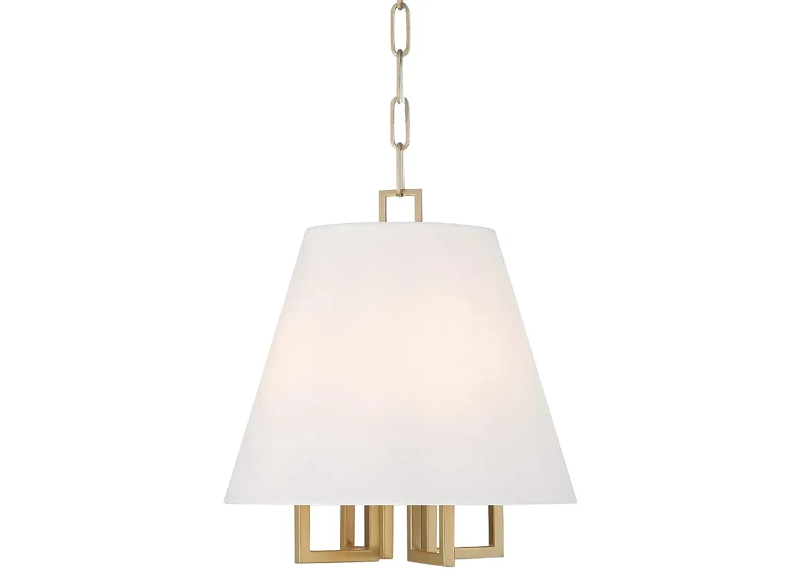 Libby Langdon for Crystorama Westwood 4 Light Vibrant Gold Mini Chandelier