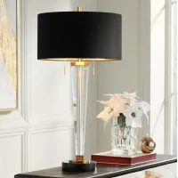 Vienna Full Spectrum Belle 33 1/4" Marble and Crystal Table Lamp