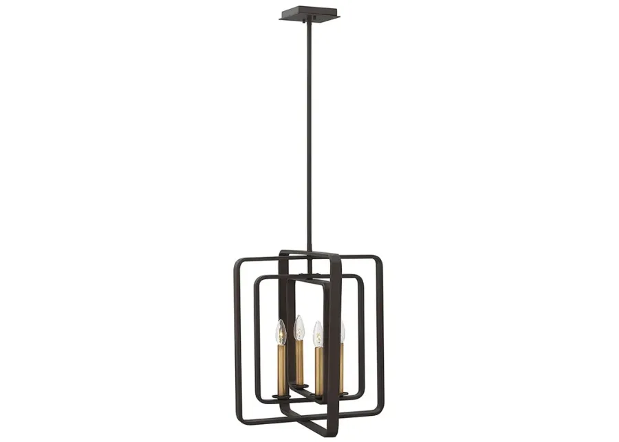 Hinkley Quentin Medium Open Frame Bronze Chandelier