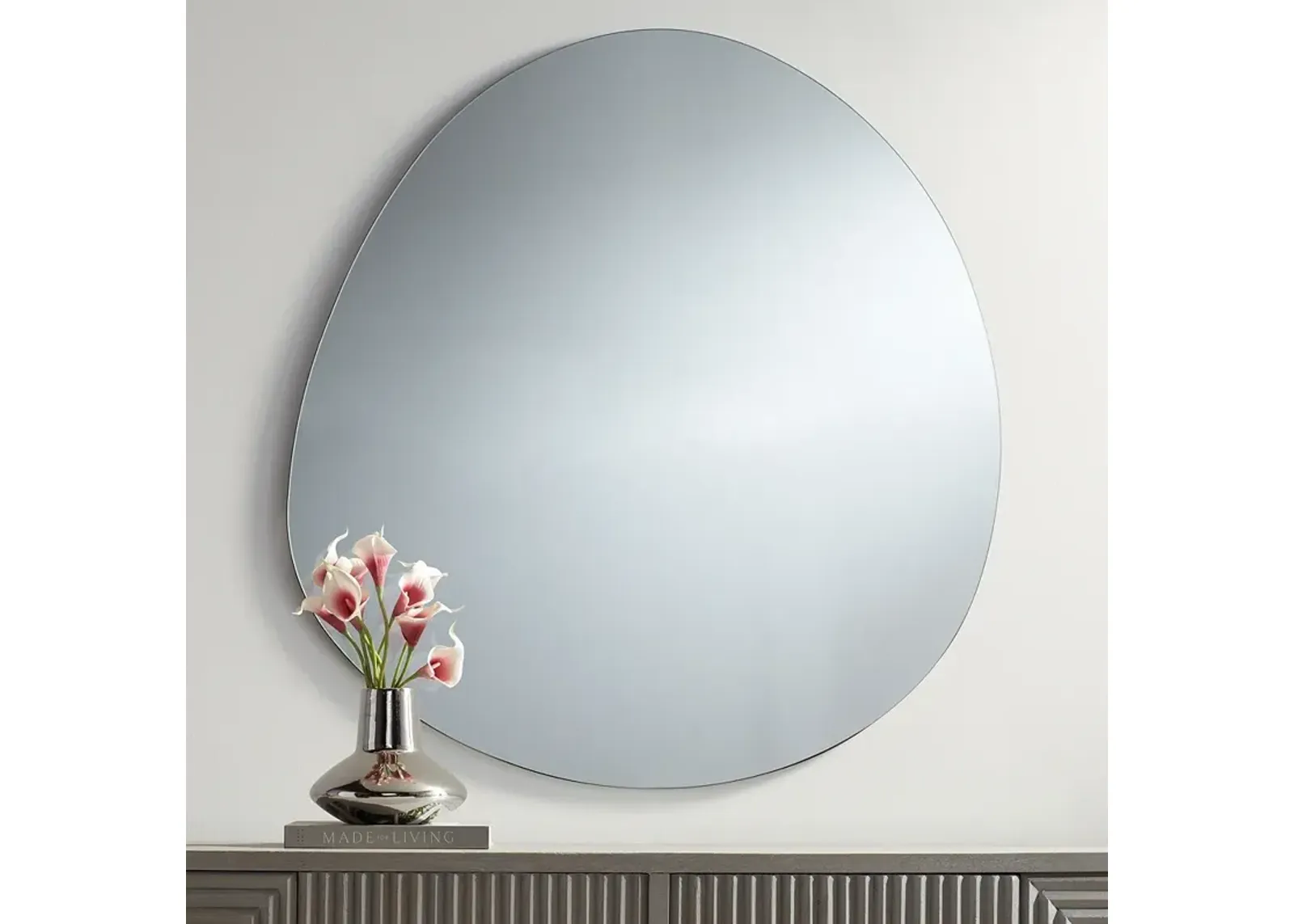 Possini Euro Brando 37 3/4" x 35 1/2" Organic Wall Mirror