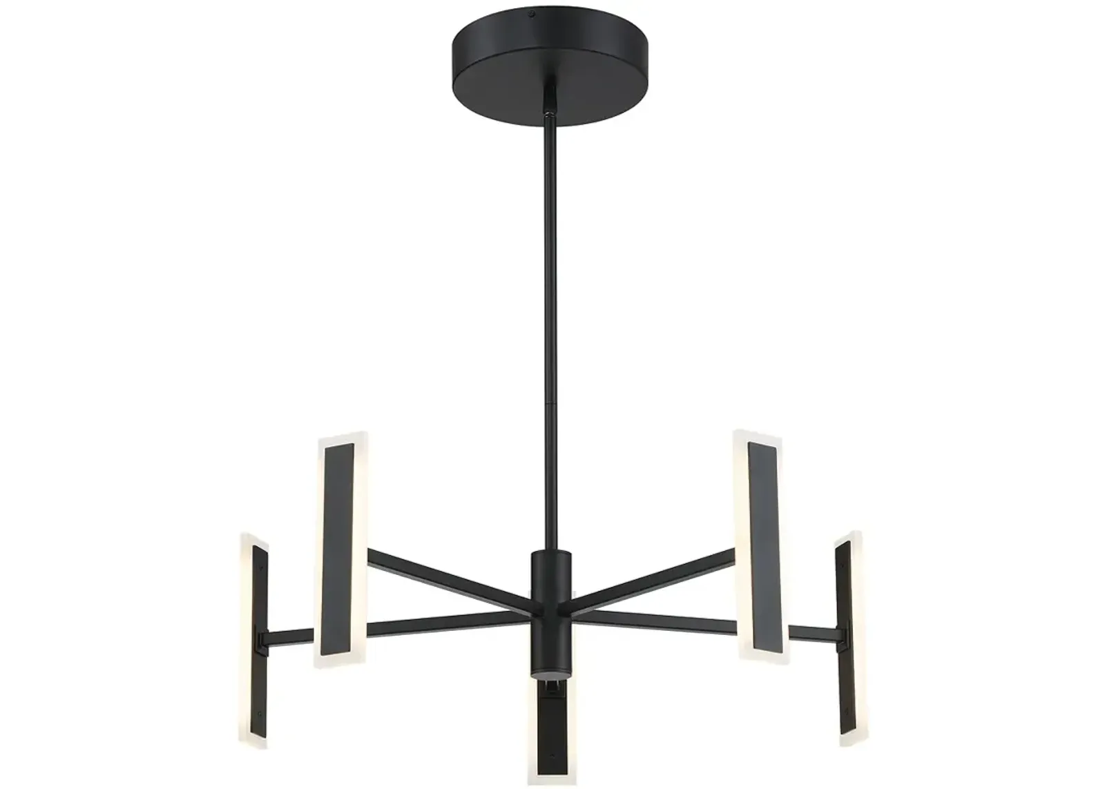 George Kovacs Edge 5-Light Black LED Chandelier