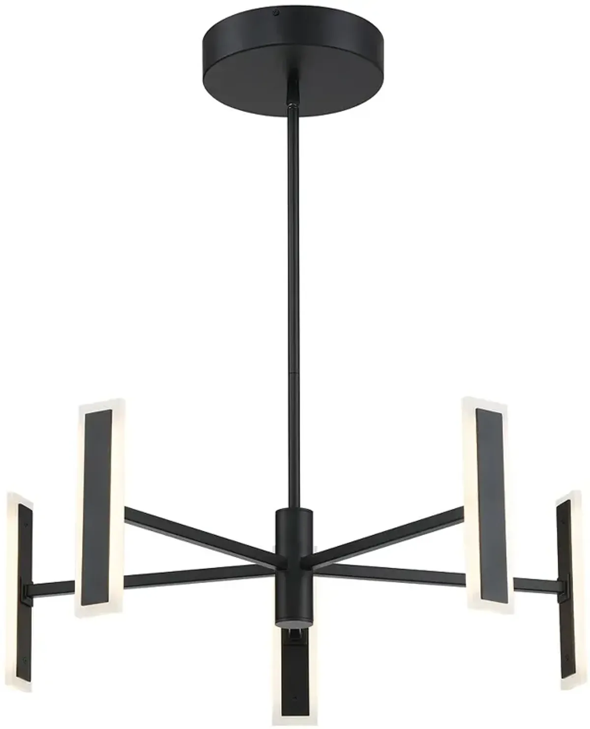 George Kovacs Edge 5-Light Black LED Chandelier