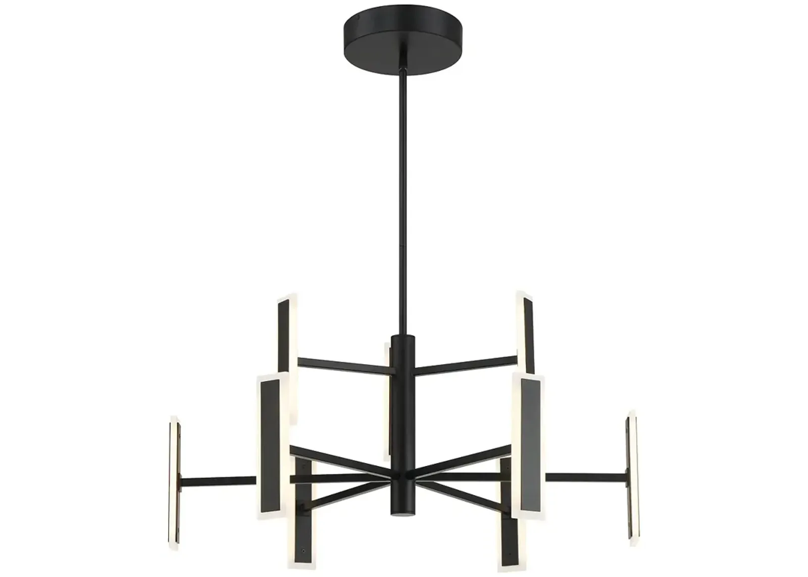 George Kovacs Edge 9-Light Black LED Chandelier