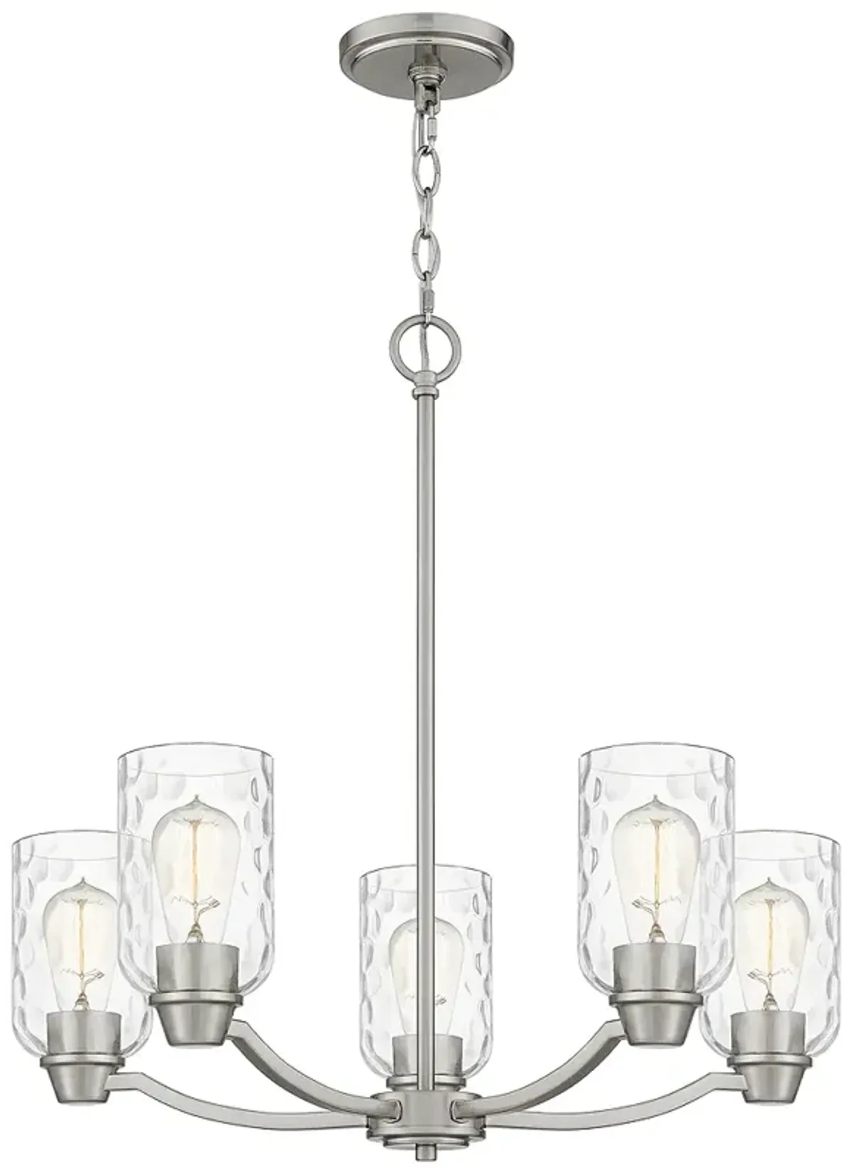 Acacia 5-Lt BN Chandelier