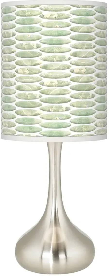Oval Tempo Giclee Modern Droplet Table Lamp