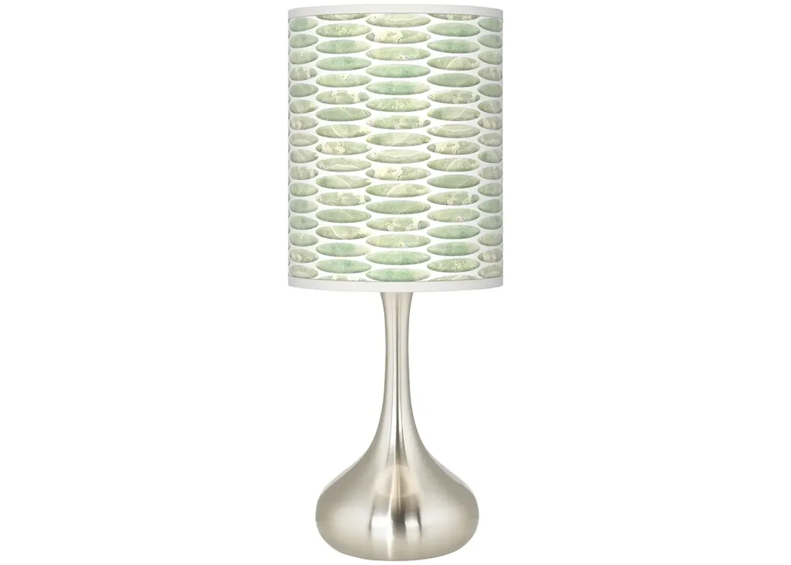 Giclee Glow 23 1/2" Oval Tempo Shade Modern Droplet Table Lamp